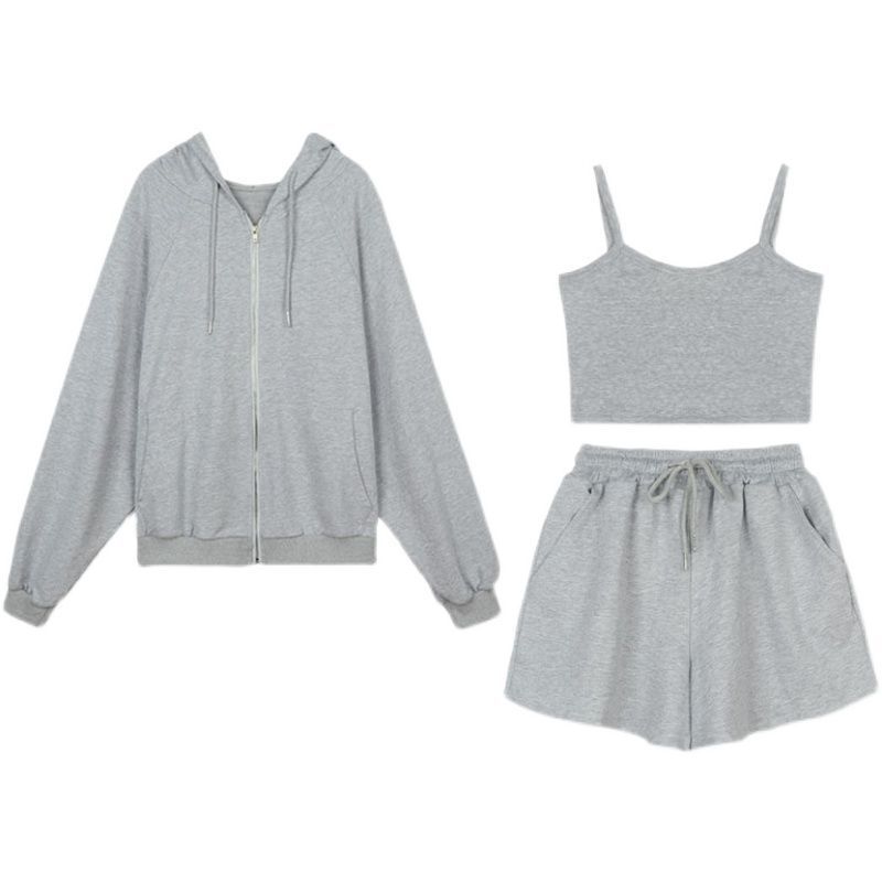 Kawaii Trendy Hoodie Style Three Piece Set - Your Perfect Casual Outfit