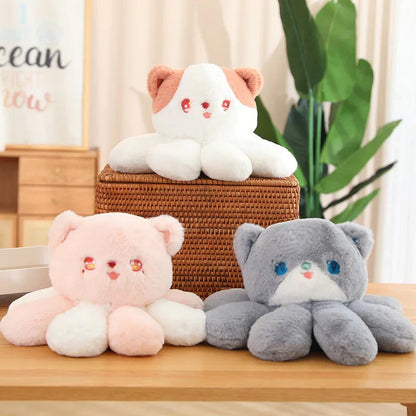 Kawaii Fluffy Cat-topus Plushies