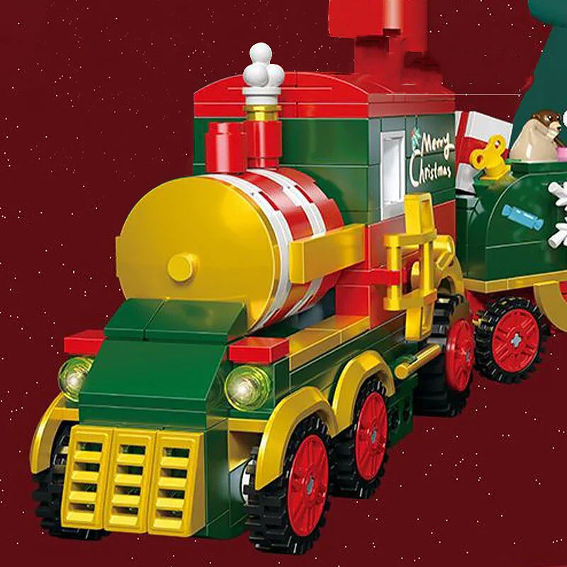 Building Blocks Christmas Train Set