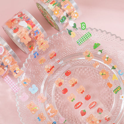 1Roll Kawaii Bear Club Sticker Tape