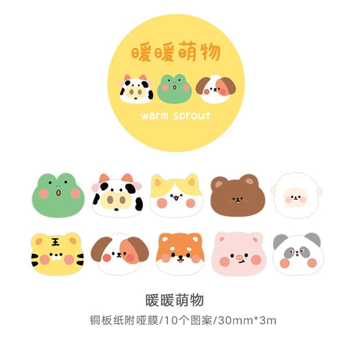 1Roll Kawaii Animal Party Decor Adhesive Tape