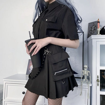 Harajuku Goth High Waist Mini Skirt