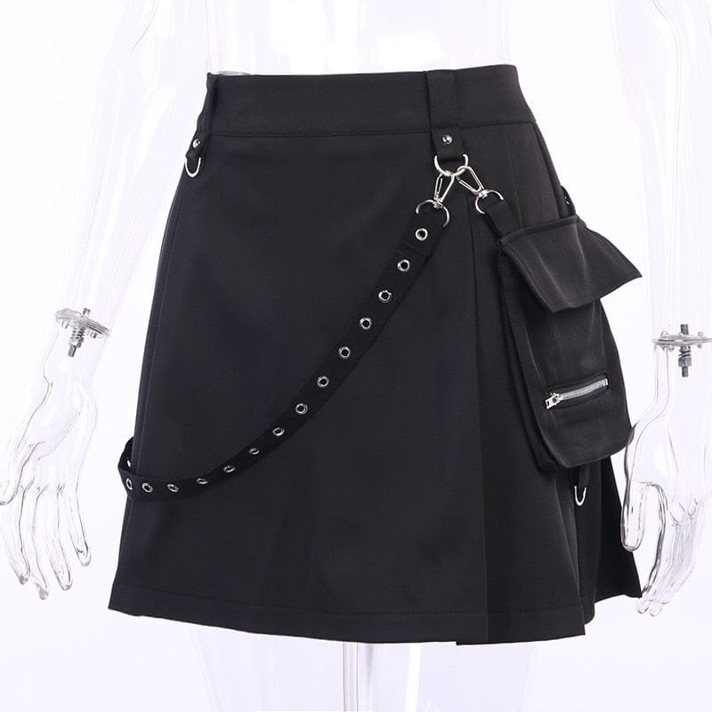 Harajuku Goth High Waist Mini Skirt