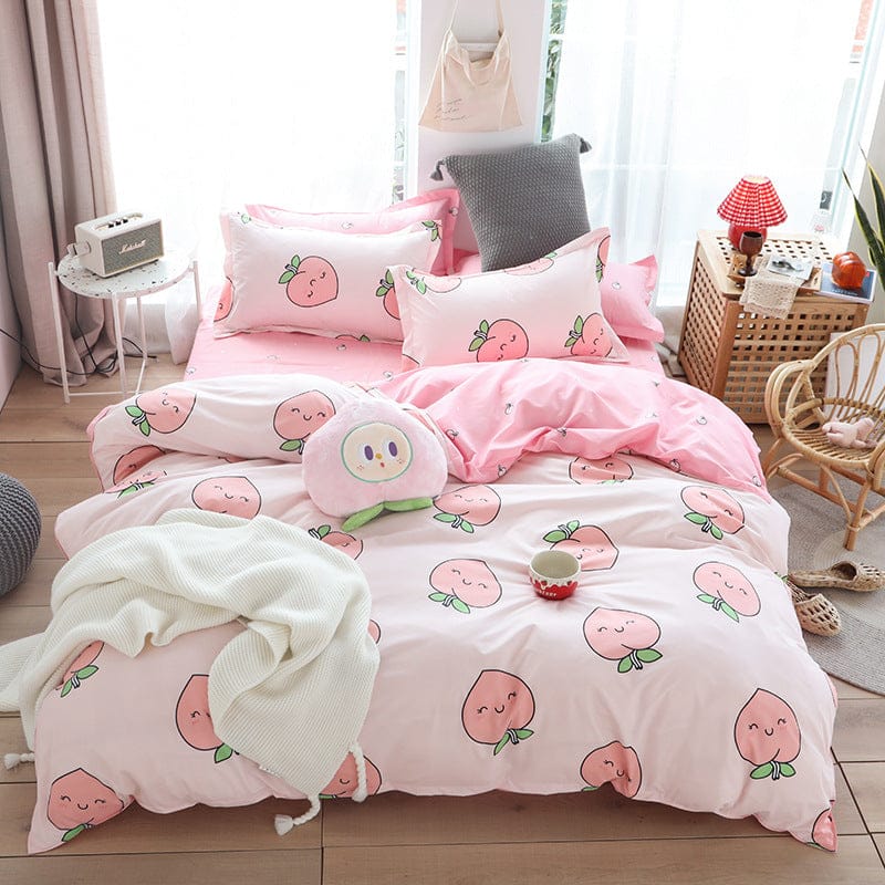 Kawaii Fruit Bedding Sheet Set