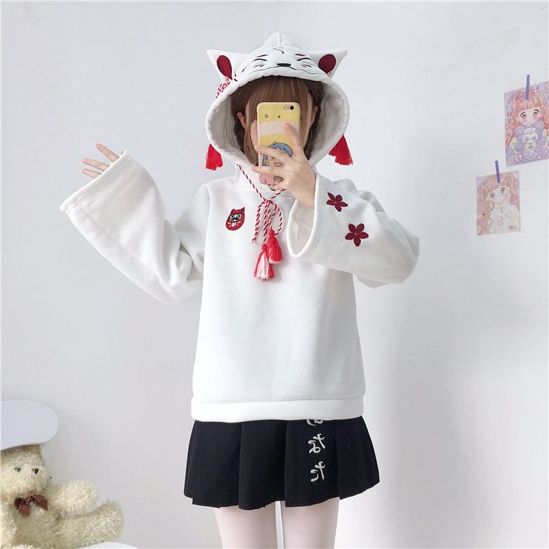 Kawaii Tassel Casual Sweet Foxy Hoodie