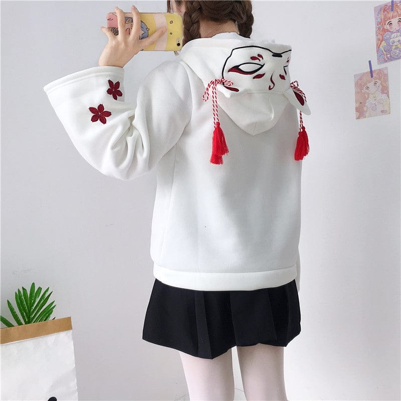 Kawaii Tassel Casual Sweet Foxy Hoodie