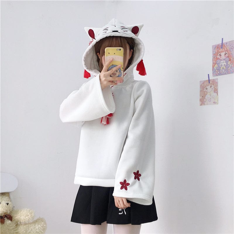 Kawaii Tassel Casual Sweet Foxy Hoodie