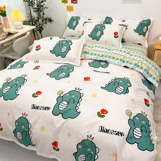 Kawaii Chonky Dinosaur Bedding Set