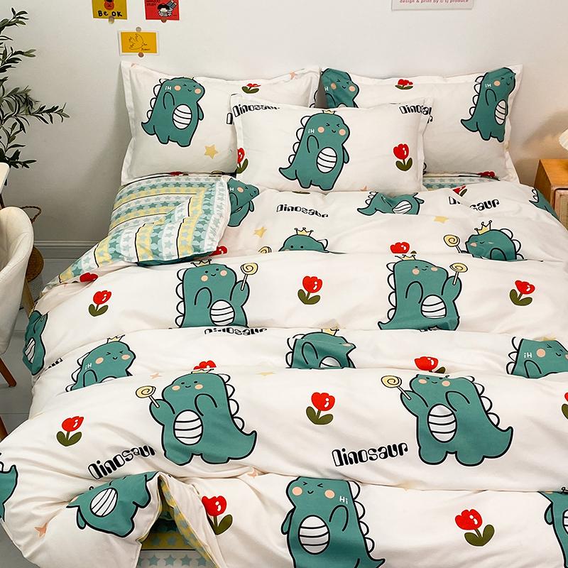 Kawaii Chonky Dinosaur Bedding Set