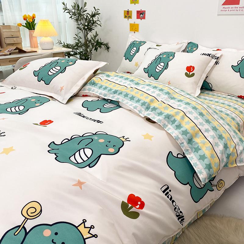 Kawaii Chonky Dinosaur Bedding Set