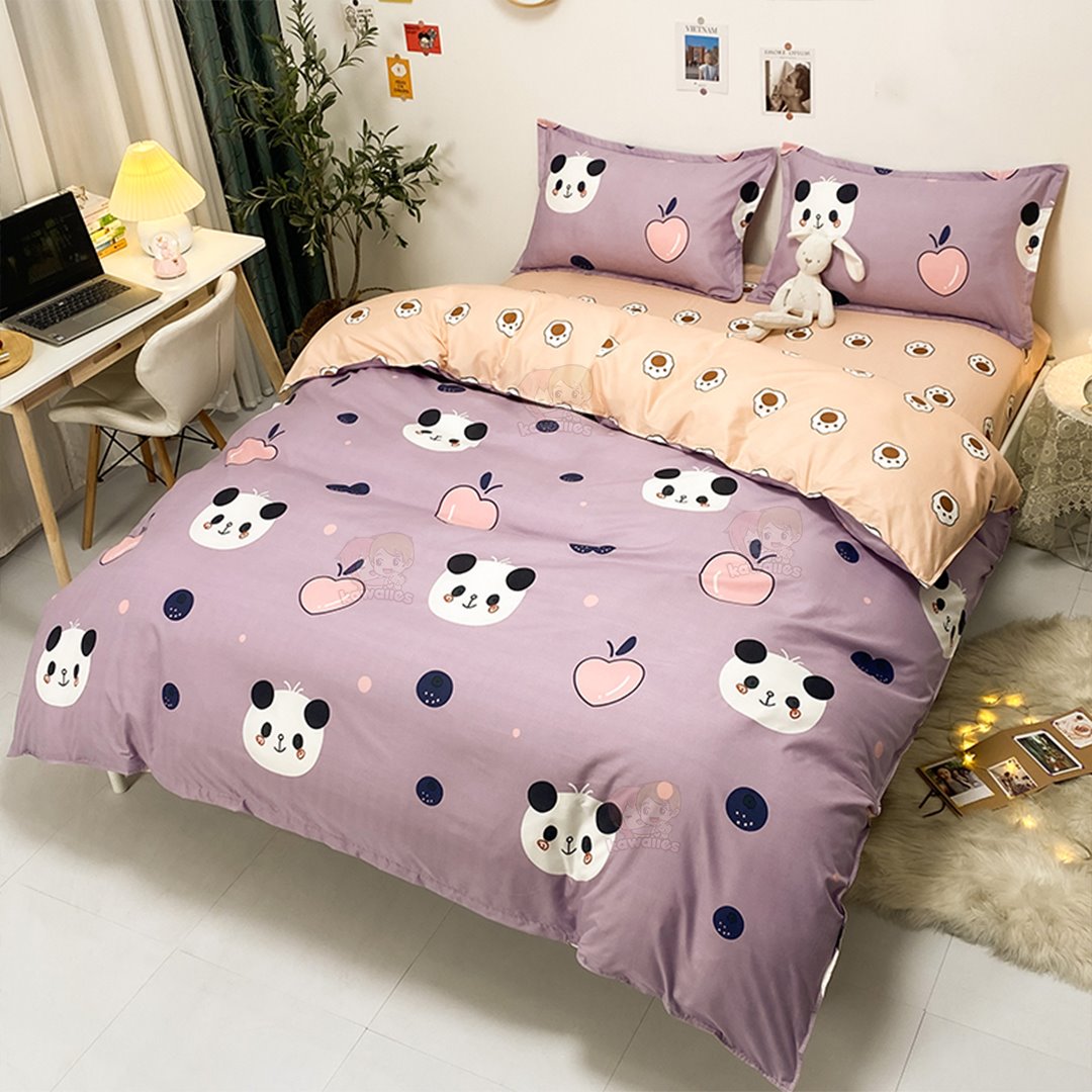 Millions of Panda Paw Prints Bedding Set