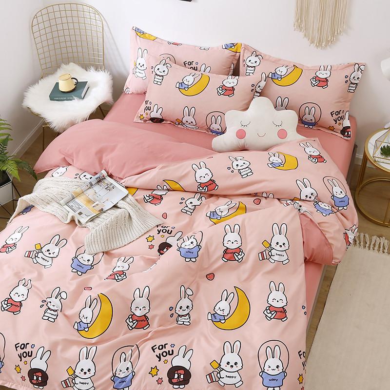 Adorable Bunny Print Bedding Set