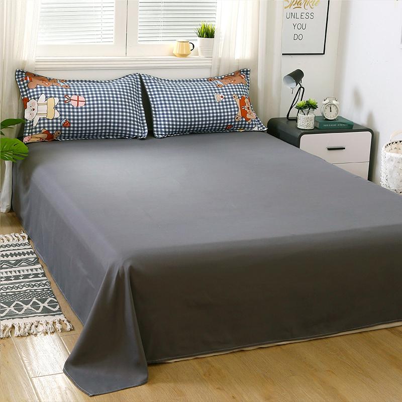 Checkered Blue and Bears on Grey Bedding Set