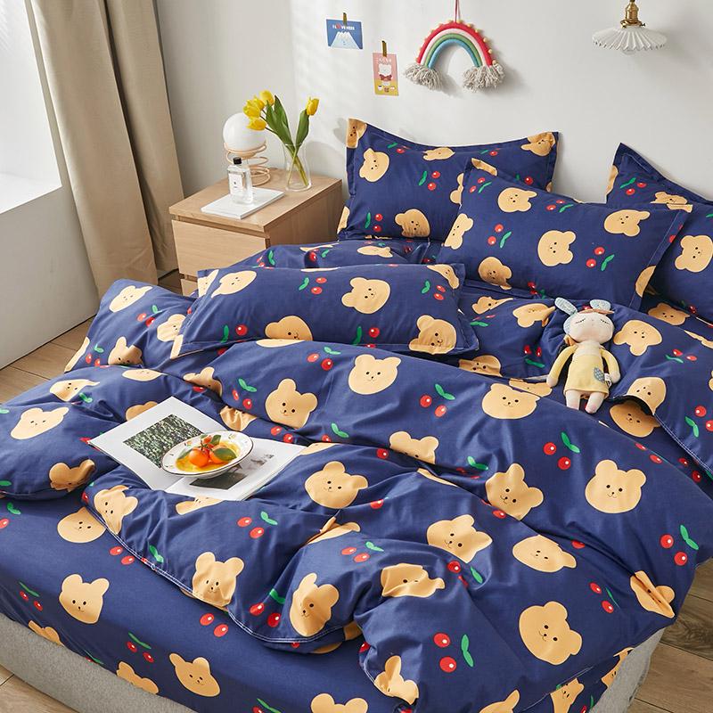 Cherry Teddy Bears Bedding Set