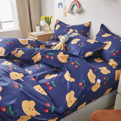 Cherry Teddy Bears Bedding Set