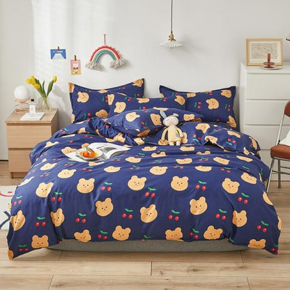 Cherry Teddy Bears Bedding Set