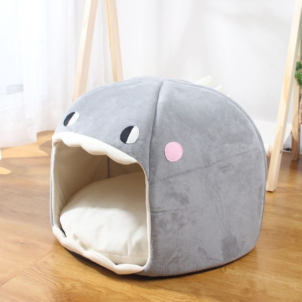 Chonky Kawaii Dinosaur Cave Cat Dog Bed