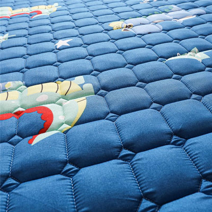 Cool Dino Quilted Fitted Bedsheet