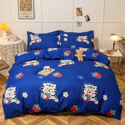 Cute Strawberry Animal Heart Bedding Set