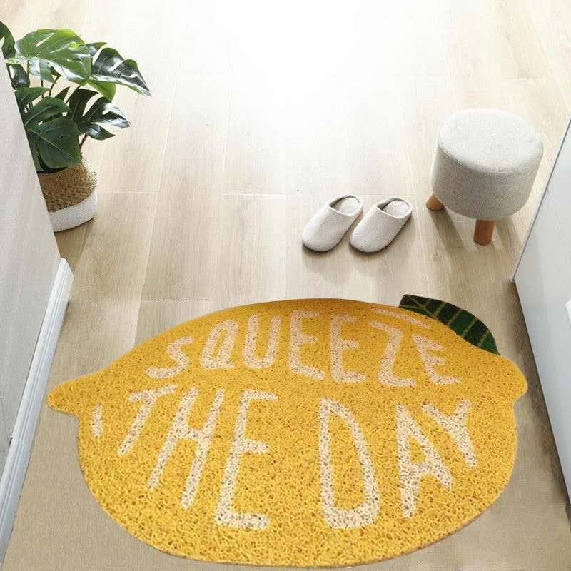 Cute Welcome Cats and Fruits Mat