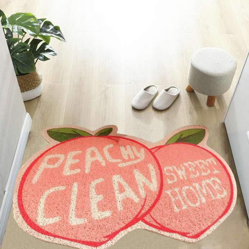 Cute Welcome Cats and Fruits Mat