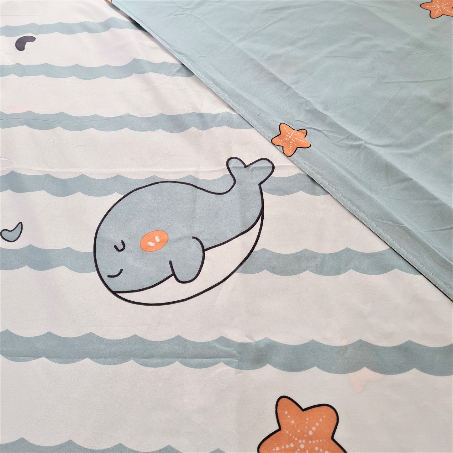 Light & Dark Whale Print Bedding Set