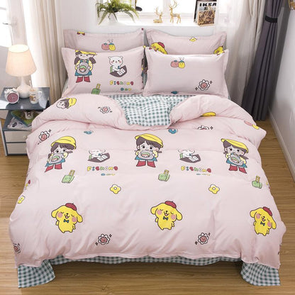 Girl on a Fishing Day Out Bedding Set