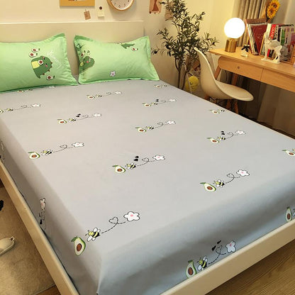 Green Dinosaur and Avocado Bedding Set