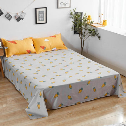 Happy Everyday Cute Bunny and Sweet Carrot Bedding Set