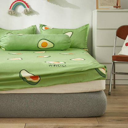 Japanese Avocado Fitted Bedsheets