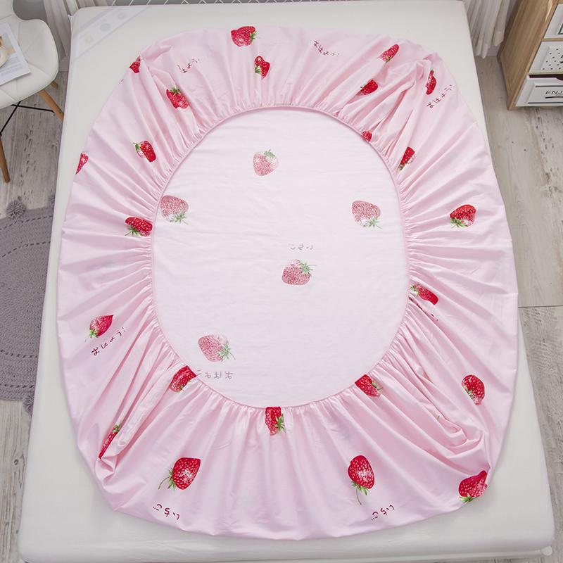 Japanese Strawberry Fitted Bedsheet