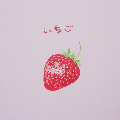 Japanese Strawberry Fitted Bedsheet