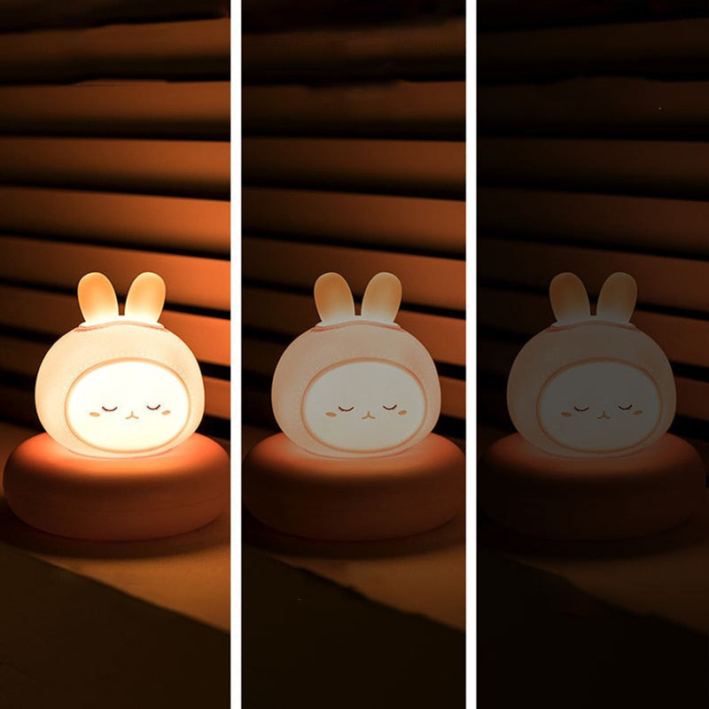 Kawaii Bear Bunny Duck Cat LED Night Light