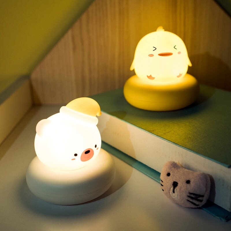 Kawaii Bear Bunny Duck Cat LED Night Light