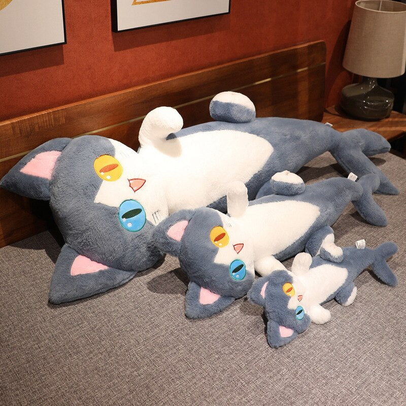 Kawaii Half Dolphin Half Cat Plushie