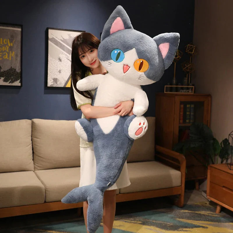 Kawaii Half Dolphin Half Cat Plushie