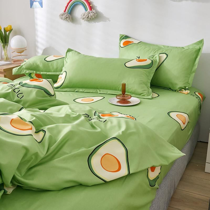 Kawaii Japanese Avocado Paradise Bedding Set