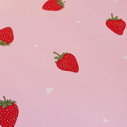 Kawaii Strawberry ZigZag Bedding Set