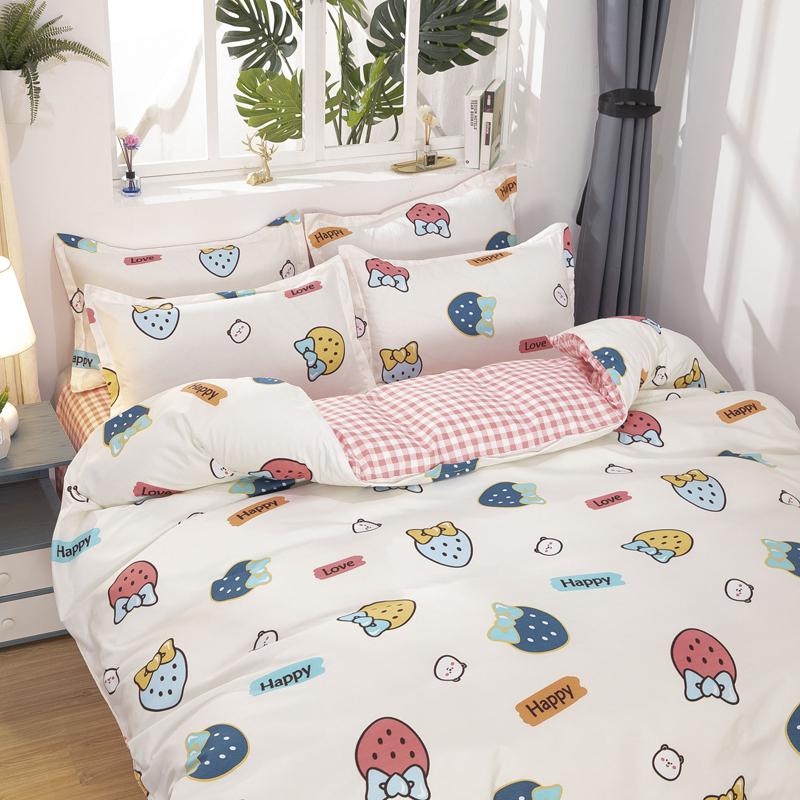 Kawaii Sweet Strawberry Bedding Set