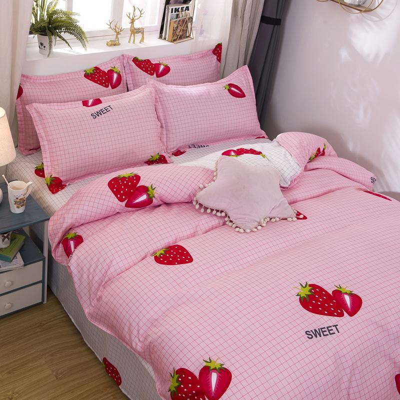 Kawaii Sweet Strawberry Bedding Set