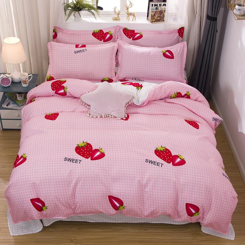 Kawaii Sweet Strawberry Bedding Set