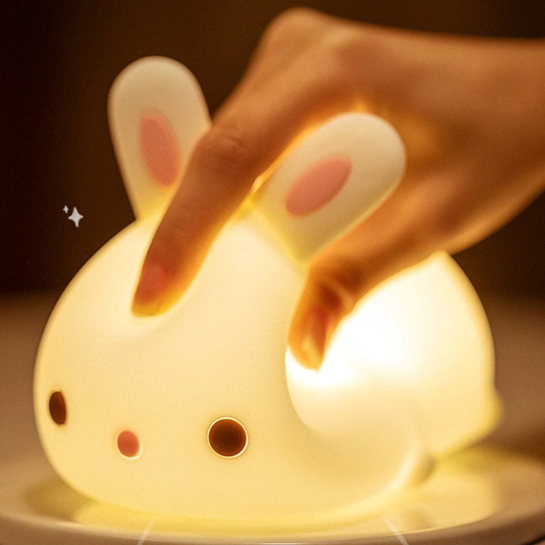 Laying Cat & Bunny LED Night Light