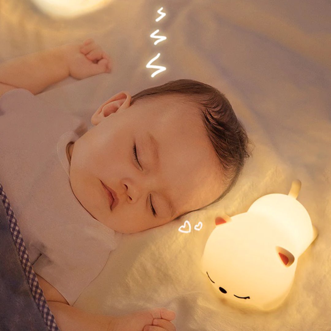 Laying Cat & Bunny LED Night Light