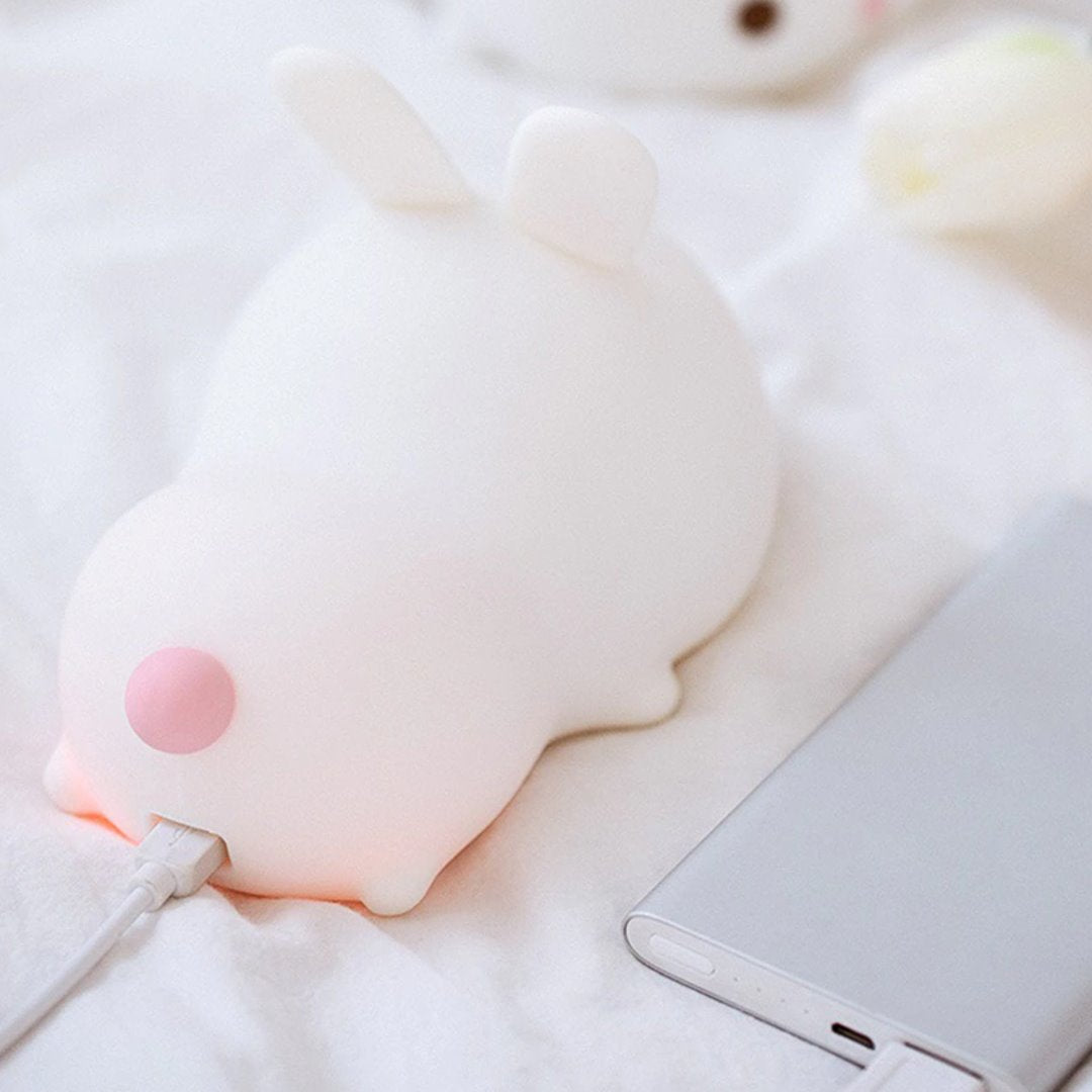 Laying Cat & Bunny LED Night Light