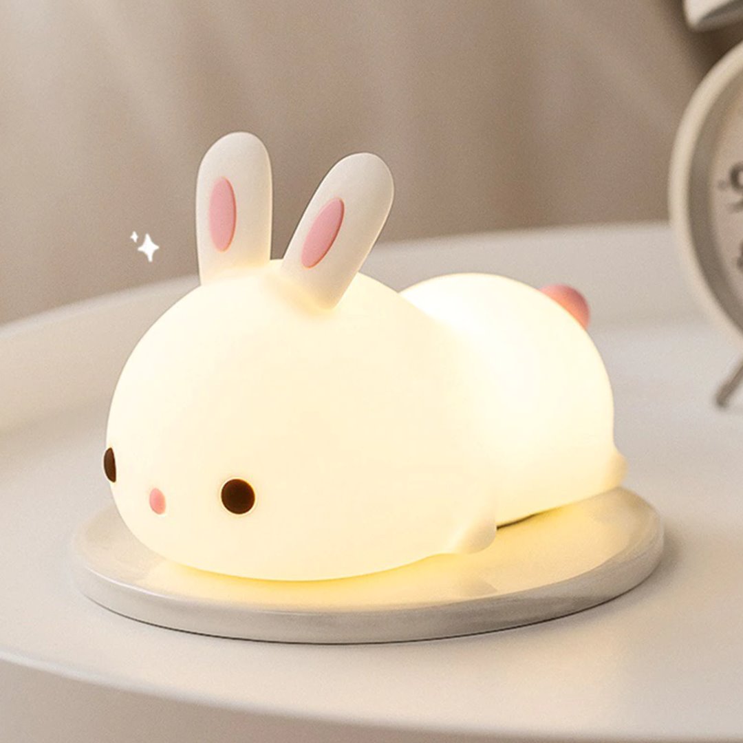 Laying Cat & Bunny LED Night Light