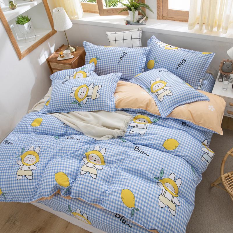 Lemon Hat Girl Bedding Set