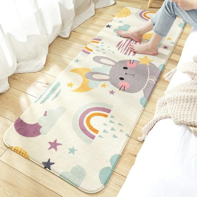 Long Fluffy Kawaii Bedroom Rugs