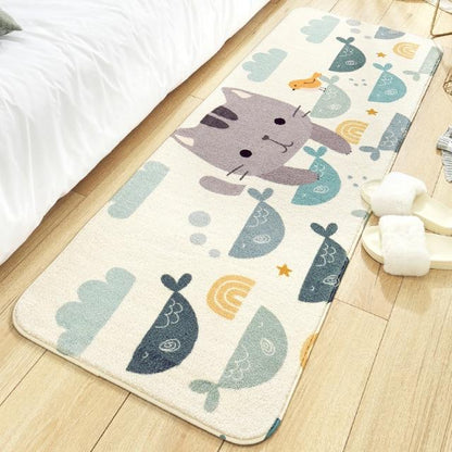 Long Fluffy Kawaii Bedroom Rugs