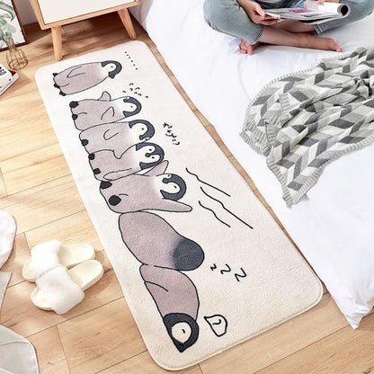 Long Fluffy Kawaii Bedroom Rugs