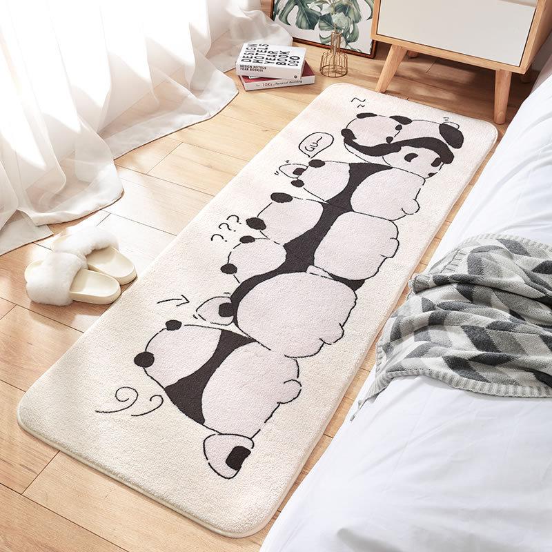 Long Fluffy Kawaii Bedroom Rugs